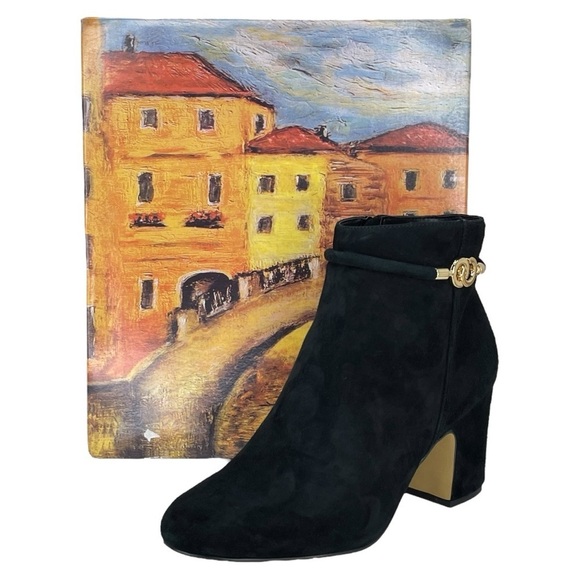 Bella Vita Diaz Black Kidsuede Leather Womens Ankle Boots Size 7.5XW - Picture 11 of 11